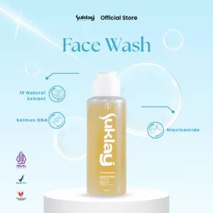 Suklay Facial Wash Sabun Pencerah Wajah Niacinamide, Salmon DNA & 10 Natural Extract