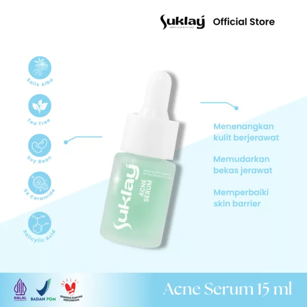 Suklay Serum Acne Penghilang Jerawat Menenangkan Kulit & Memperbaiki Skin Barrier