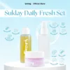 Suklay Paket 3 Set Radiant Skin – Face Wash + Toner + Cream | Menghidrasi, Redakan Iritasi, Cerahkan Kulit | 100ml + 100ml + 20gr
