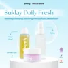 Suklay Paket 3 Set Radiant Skin – Face Wash + Toner + Cream | Menghidrasi, Redakan Iritasi, Cerahkan Kulit | 100ml + 100ml + 20gr