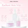 Suklay Glow Trio Set 3 in 1 – Toner, Serum, & Cream dengan Niacinamide, Peptide, Arbutin – Skincare untuk Mencerahkan, Menghilangkan Flek
