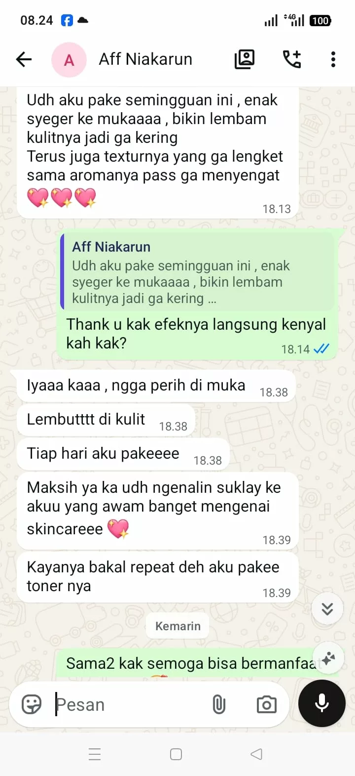Testimoni pelanggan Suklay 1