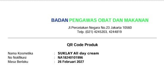 BPOM All Day Cream Bright and Hydrating